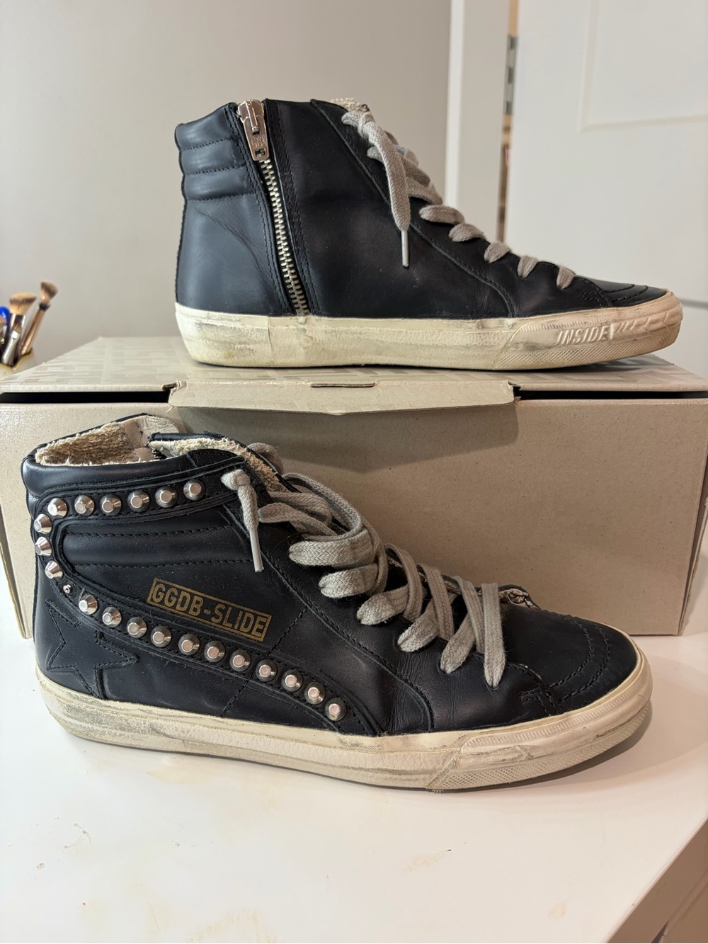 Golden Goose Slide high-top sneakers